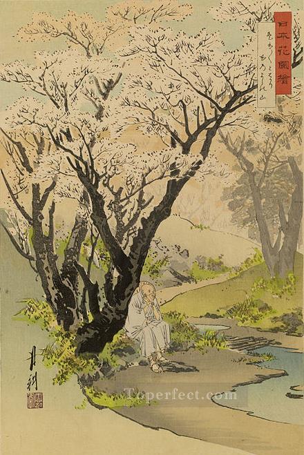日本花図会 1892年 尾形月光浮世絵油絵